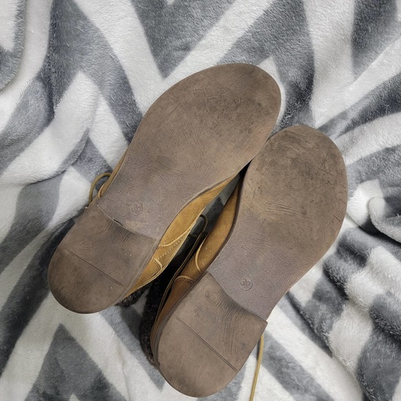 Muk Luks Tan Lace Up Boots - Picture 6 of 6